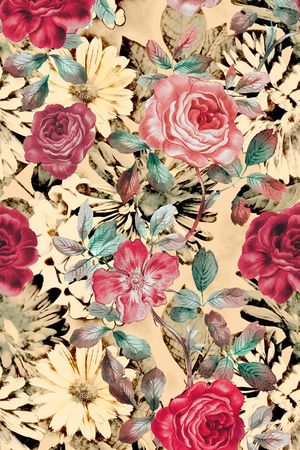 复古印花华亿平台图片