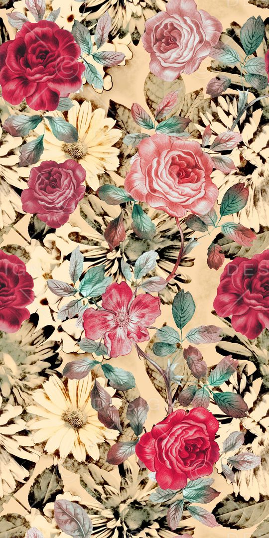 复古印花华亿平台图片