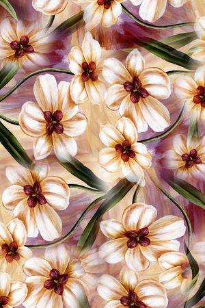 花朵印花华亿平台图片