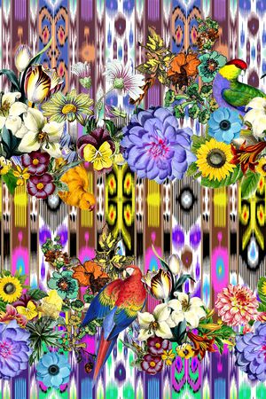 民族风印花华亿平台图片