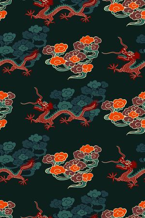 中国风印花华亿平台图片