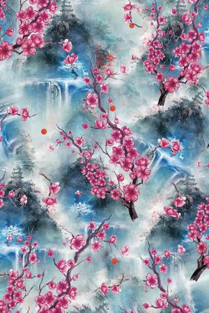 樱花印花华亿平台图片