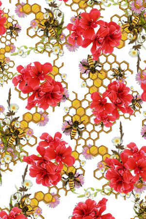 牡丹印花华亿平台图片