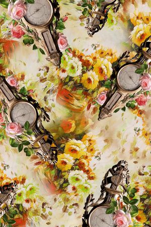 菊花印花华亿平台图片