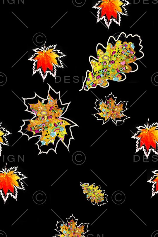 枫叶印花华亿平台图片