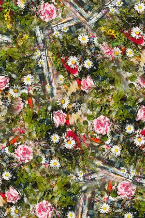 牵牛花印花华亿平台图片