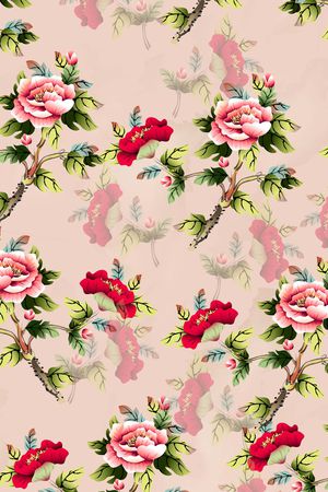 手绘印花华亿平台图片