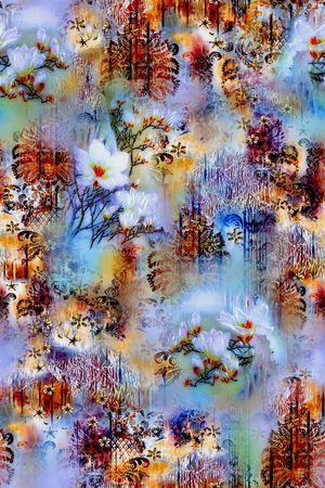 抽象印花华亿平台图片