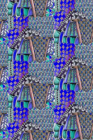 几何印花华亿平台图片