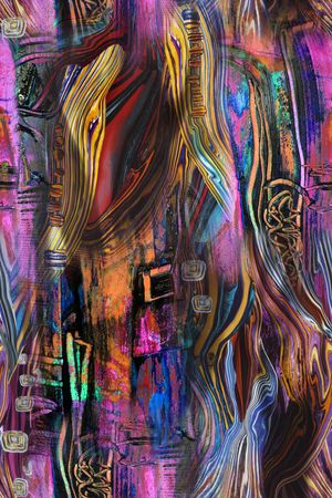 抽象印花华亿平台图片