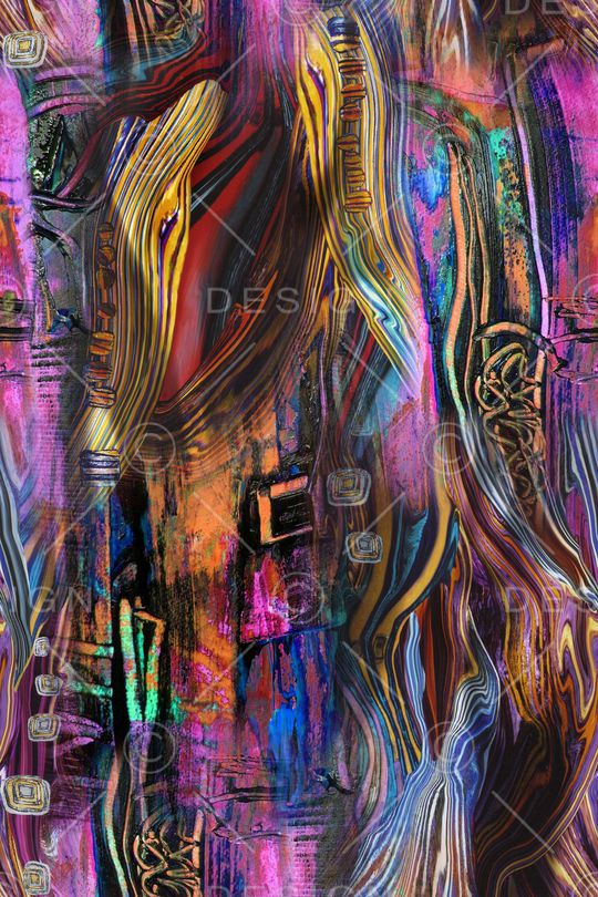 抽象印花华亿平台图片