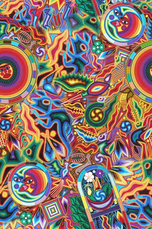 抽象印花华亿平台图片