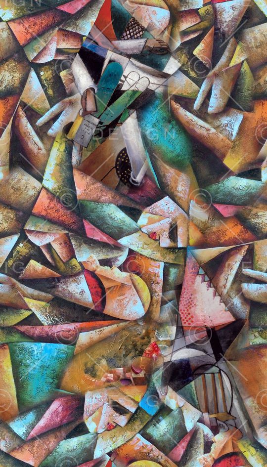 抽象印花华亿平台图片