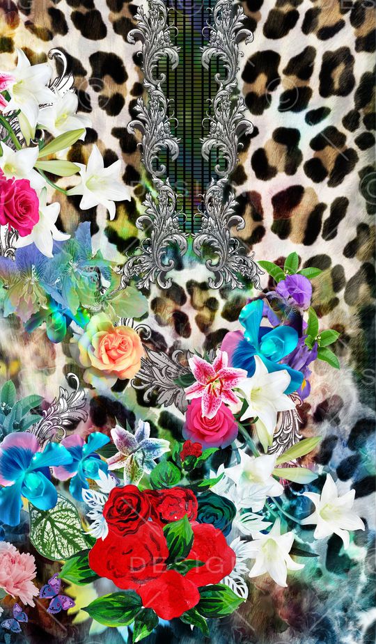 豹纹印花华亿平台图片