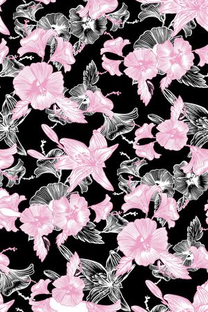 植物叶子印花华亿平台图片