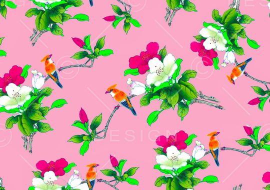 玫瑰印花华亿平台图片