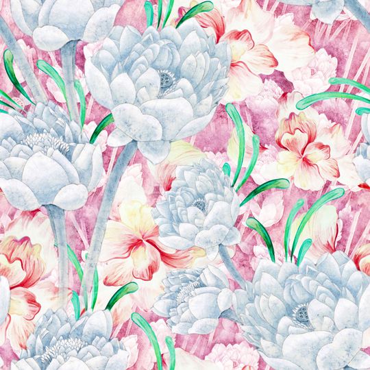 荷花印花华亿平台图片