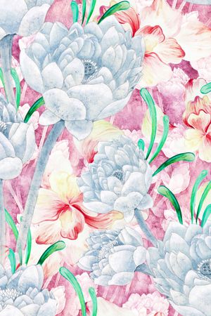 荷花印花华亿平台图片