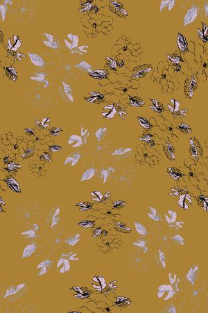 手绘线条笔触印花华亿平台图片