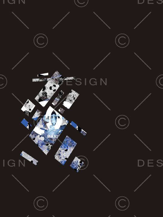 不规则几何印花华亿平台图片