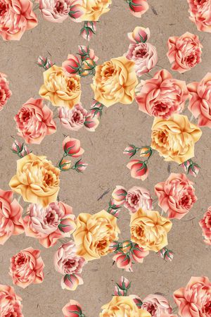 玫瑰印花华亿平台图片