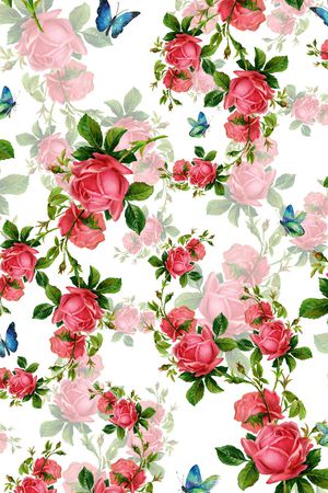 玫瑰印花华亿平台图片