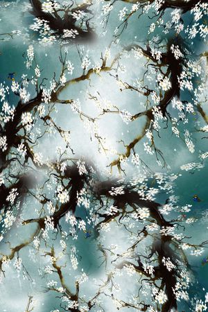 鲜花印花华亿平台图片