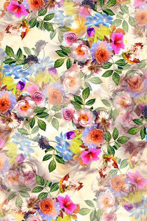 鲜花印花华亿平台图片