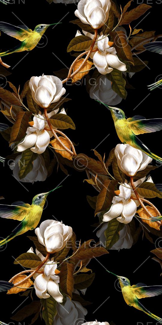 花鸟印花华亿平台图片