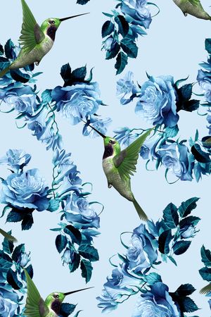 花鸟印花华亿平台图片