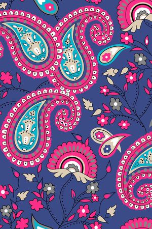 佩斯利印花华亿平台图片