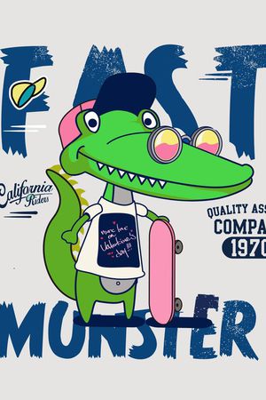 鳄鱼印花华亿平台图片