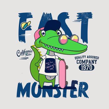 鳄鱼印花华亿平台图片