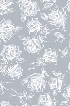 黑白花卉印花华亿平台图片