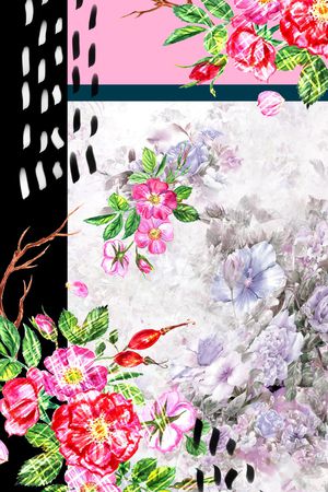 几何印花华亿平台图片