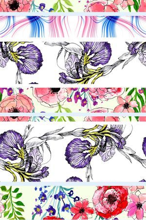 水彩印花华亿平台图片