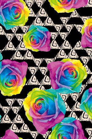 几何印花华亿平台图片