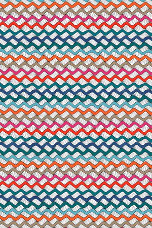 波浪条纹印花华亿平台图片