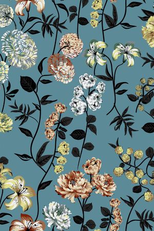 花朵印花华亿平台图片