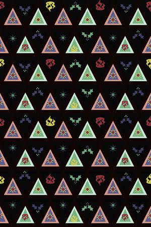 三角形印花华亿平台图片