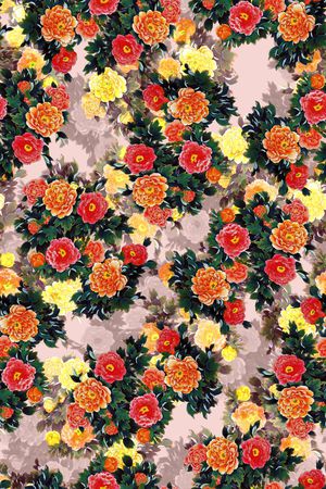 花朵印花华亿平台图片