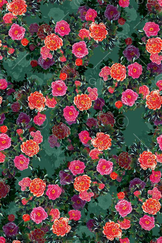 花朵印花华亿平台图片