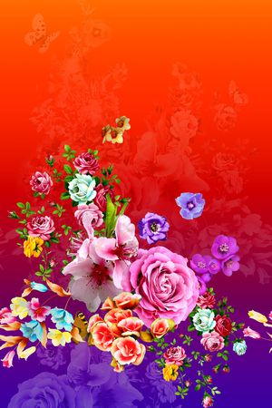 抽象印花华亿平台图片