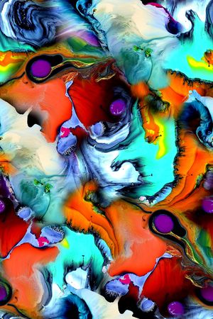 抽象印花华亿平台图片