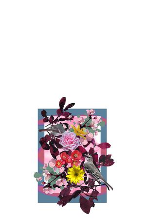 花鸟印花华亿平台图片