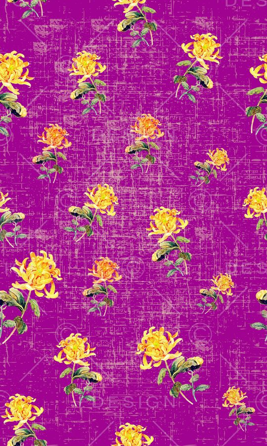 菊花印花华亿平台图片