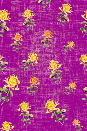 菊花印花华亿平台图片