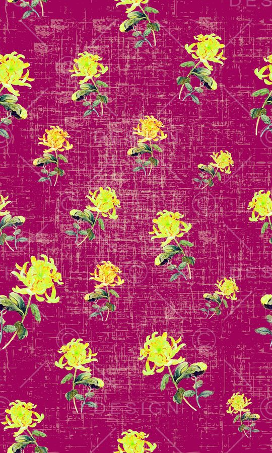 菊花印花华亿平台图片