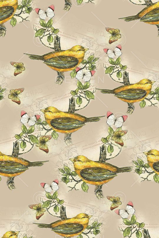 花鸟印花华亿平台图片