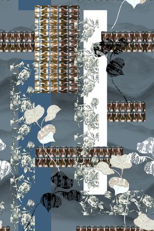 枝条印花华亿平台图片